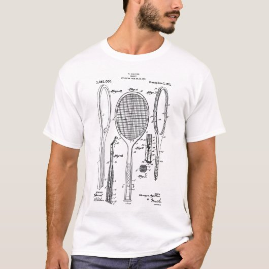 Tennis Racket T-Shirt (Vorderseite)