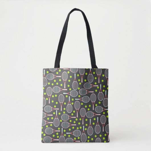 Tennis Racket Tote Bag Tasche (Vorderseite)