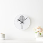 Tennis Racket Wall Clock Runde Wanduhr (Zuhause)