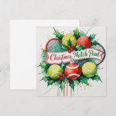 Tennis Racket Weihnachten Thema (Vorne/Hinten)