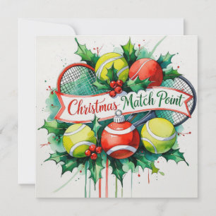 Tennis Racket Weihnachten Thema