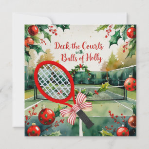 Tennis Racket Weihnachten Thema