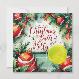 Tennis Racket Weihnachten Thema