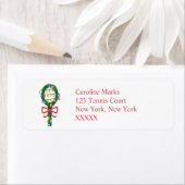 Tennis Racket Weihnachtsfeier Rücksendeadresse (Insitu)