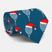 Tennis Racket Weihnachtsmannmütze Krawatte (Gerollt)
