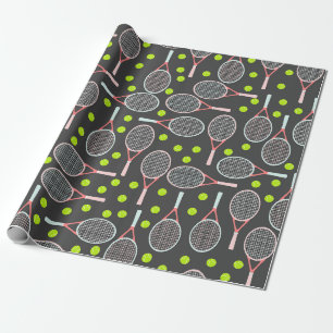 Tennis Racket Wrapping Paper Geschenkpapier