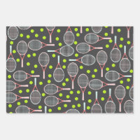 Tennis Racket Wrapping Paper