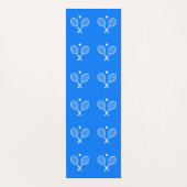Tennis Rackets Blue Hintergrund Yogamatte (Vorderseite)