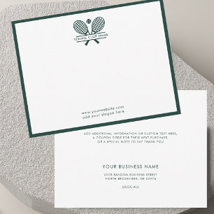 Tennis Rackets Icon Club Dankeskarte