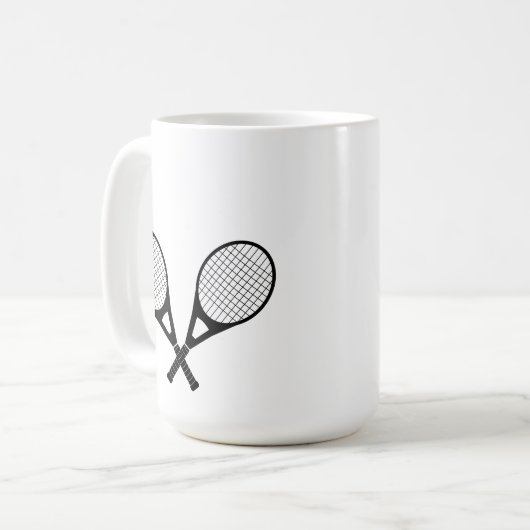 Tennis Rackets Kaffeetasse (Vorderseite Links)