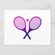 Tennis Rackets Magenta bis Lila Ombre