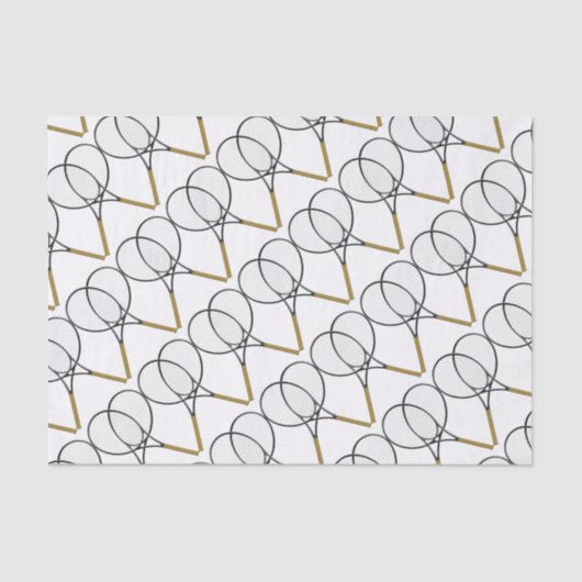 Tennis Rackets Sport Design Seidenpapier (Vorderseite)