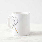 Tennis Rackets Sport Kaffeetasse (Vorderseite Links)