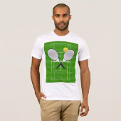 TENNIS RACKETS & Tennisball T-Shirt (Vorne ganz)