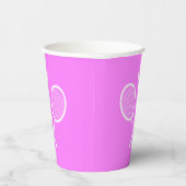 Tennis-Rackets und Ball-Party rosa Pappbecher (Rechts)