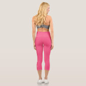 Tennis Racquet - Benutzerdefinierter Text oder Tea Capri Leggings (Rückseite)