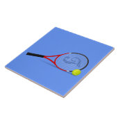 Tennis Racquet und Ball Fliese (Seite)
