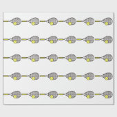 Tennis Racquet und Ball Geschenkpapier (Flach)
