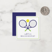 Tennis Racquets Personalisierte Geschenkkarten Mitteilungskarte (Vorderseite/Rückseite Beispiel)