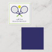 Tennis Racquets Personalisierte Geschenkkarten Mitteilungskarte (Vorne/Hinten)