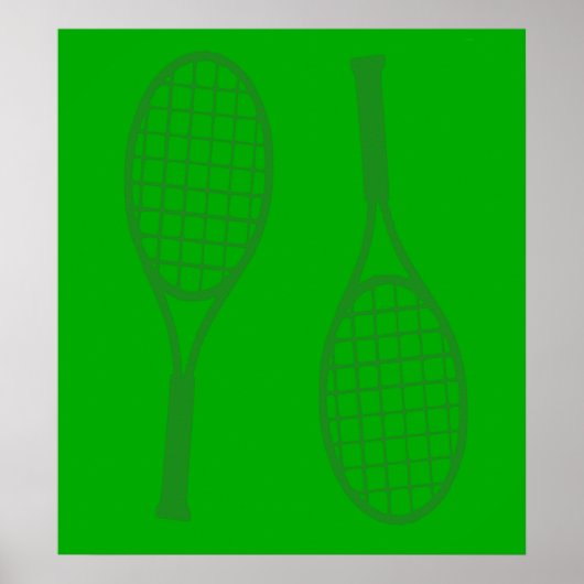 Tennis Racquets Poster (Vorne)