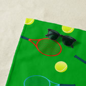 Tennis-Racquets und Balls-Muster Strandtuch (Beispiel)
