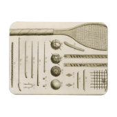 Tennis-Racquets und Billiard-Cues aus dem "Encyc" Magnet (Horizontal)