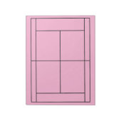 Tennis Record Notepad Notizblock (Rotiert)