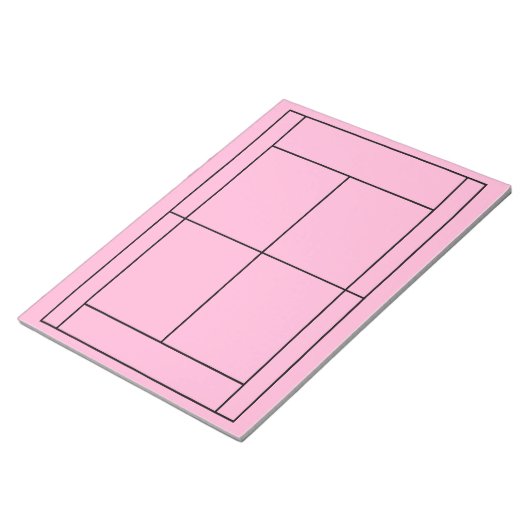 Tennis Record Notepad Notizblock (angewinkelt)