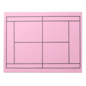Tennis Record Notepad Notizblock (Vorderseite)