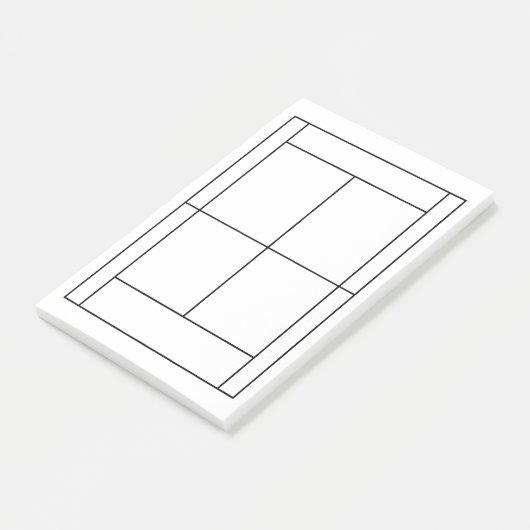 Tennis Record Post-it-Notes Post-it Klebezettel (angewinkelt)