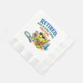 Tennis-Rentnerparty Serviette (Ecke)