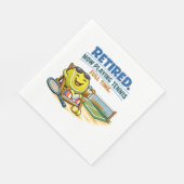 Tennis-Rentnerparty Serviette (Ecke)