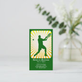 Tennis : Retrochen : Visitenkarte (Stehend Vorderseite)