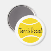Tennis Rocks Magnet (Vorderseite/Rückseite)