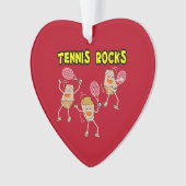 Tennis Rocks Ornament (Vorderseite)