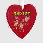 Tennis Rocks Ornament (Vorderseite)