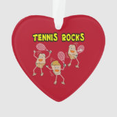 Tennis Rocks Ornament (Rückseite)