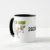 Tennis Rocks Tasse (Vorderseite Links)