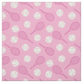 Tennis: Rosa und weiß - anpassbar! Stoff (Muster)