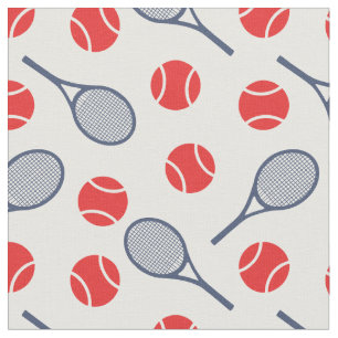 Tennis: Rot und Marine - anpassbar! Stoff