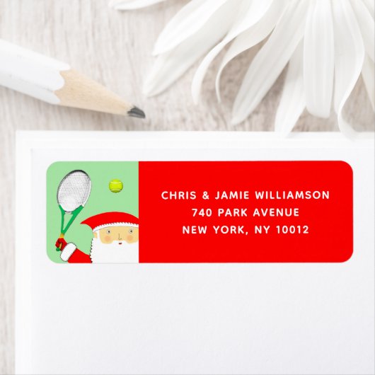 Tennis-Rückadressen-Ferienlabels (Insitu)