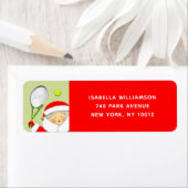 Tennis-Rückadressen-Ferienlabels (Insitu)