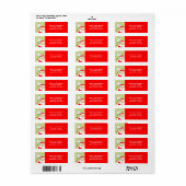 Tennis-Rückadressen-Ferienlabels (Vorne)