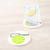 Tennis Sandstein Untersetzer (Seite)