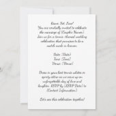 Tennis Save the Date Einladung zur Hochzeitsfeier (Rückseite)