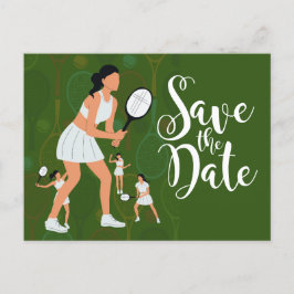 Tennis Save the Date Einladungskarte