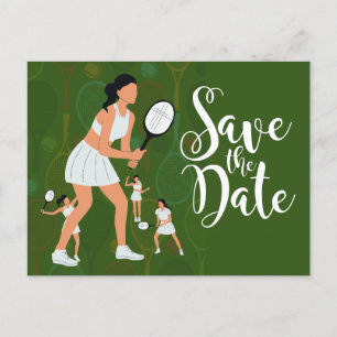 Tennis Save the Date Einladungskarte