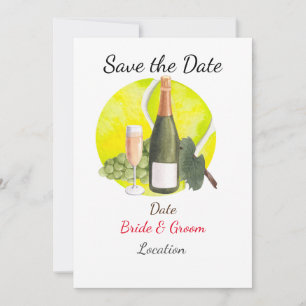 Tennis Save the Date foe Tennis Players Hochzeit Einladung
