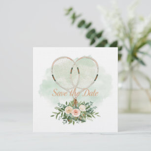Tennis Save-the-Date-Hochzeitskarte Einladung
